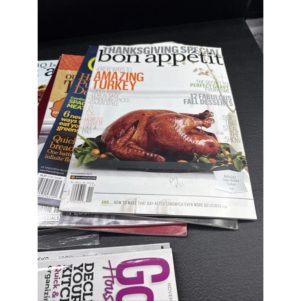 LOT OF 10 BON APPETIT MAGAZINES Jan, Jun-Nov GOURMET